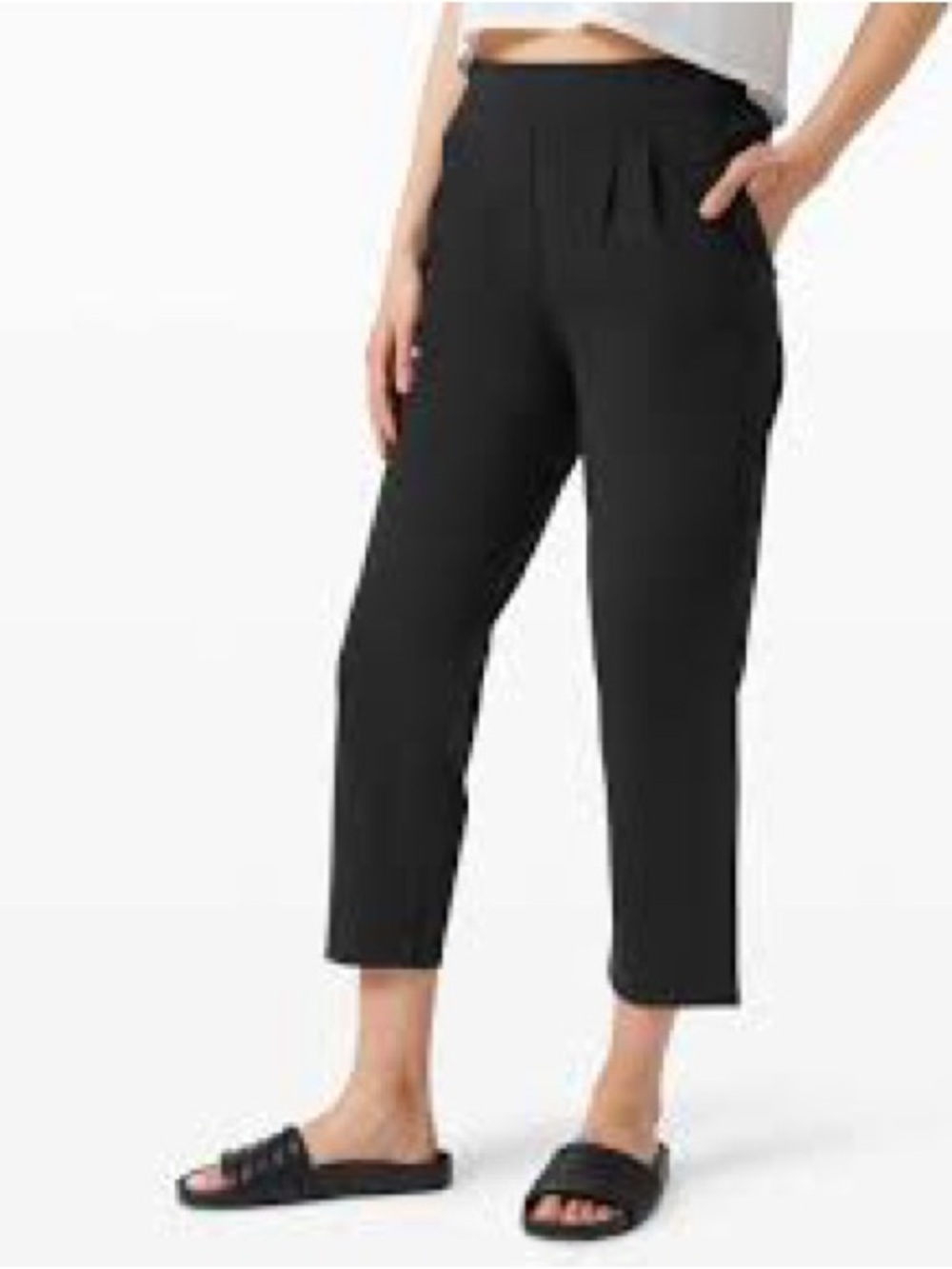 Lululemon Your True Trouser High Rise Crop Pants Black Size 4